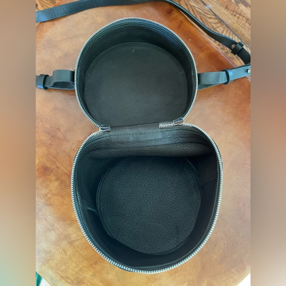 Building Block Green Suede Leather Drum Bag Sold Out Rare Marbled Handle NWOT - Picture 10 of 10